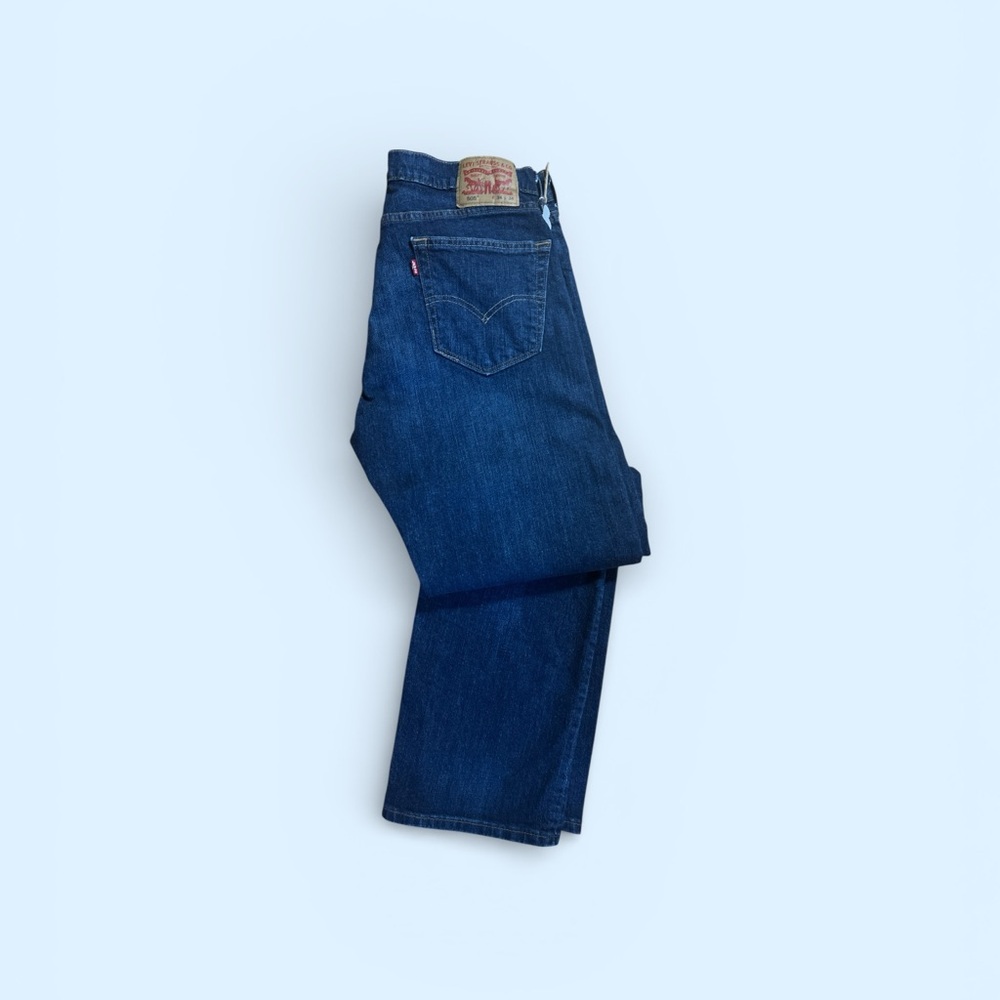 Levi's Men's Dark Indigo Straight Jeans 34 x 34 - Picture 3 of 7